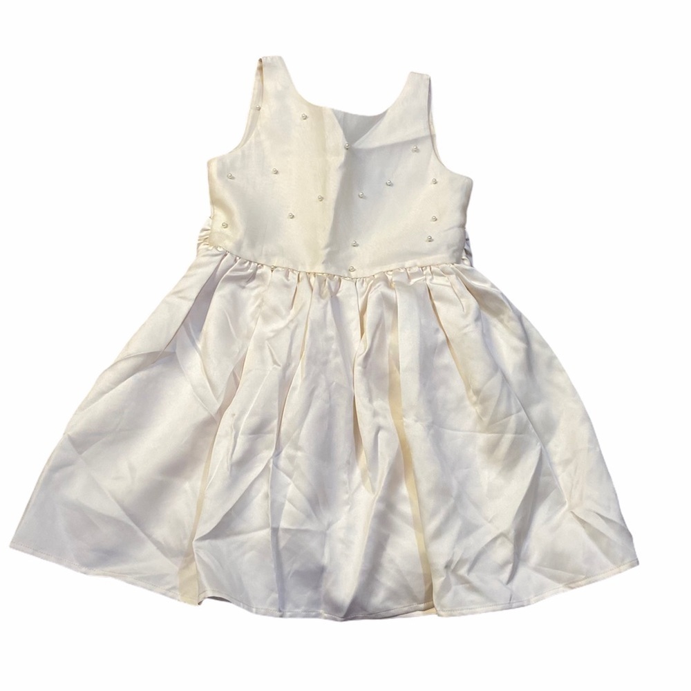 Ava & Yelly cream girls dress